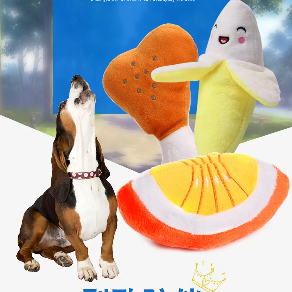 

Dog Toy Soft Plush Pet Toy Crab Chew Puppy Press Sound Squeak Toys For Dogs Various Toys