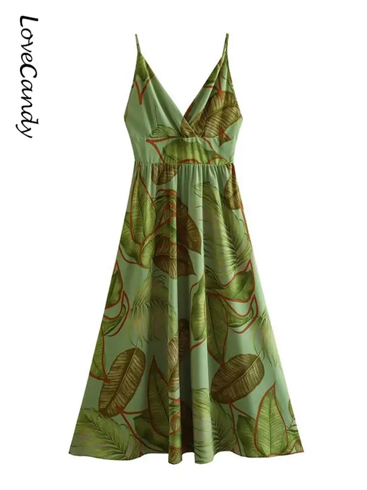 

Fashion Women Flower Printed Pleat Suspender Dress Sexy Off Shoulder Sleeveless Backless Vestido Vintage Party Club Female Frock