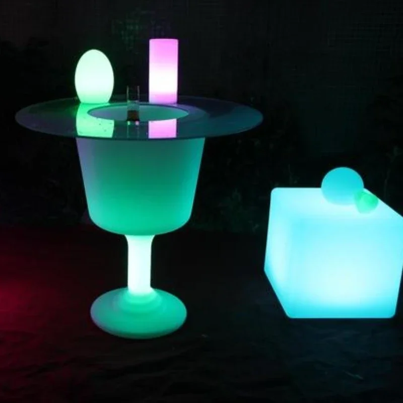 Креативный светодиодный барочный светящийся ведро для льда модный KTV цветной