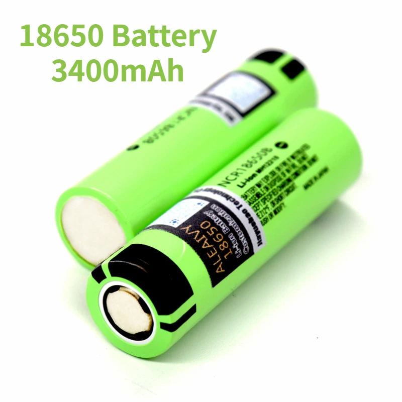 

1-10PCS New Aleaivy 3.7V 3400mAh 18650 Lithium Rechargeable Battery NCR18650B For Flashlight /Fan/Powerful Torch/Computer /Toy