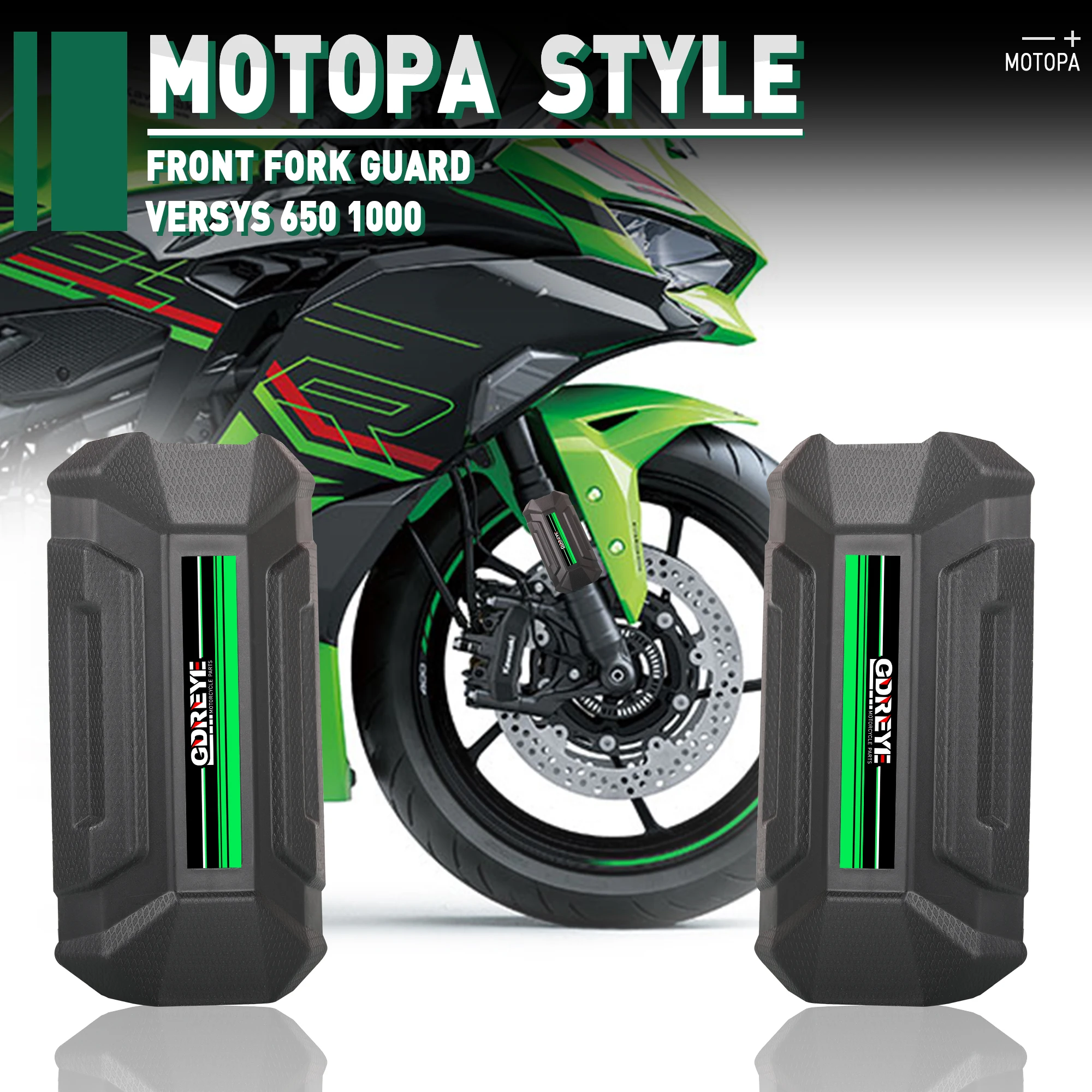 

For KAWASAKI versys650 VERSYS 650 VERSYS 1000 2011-2023 Motorcycle Front Fork Guard Shock Absorbing Protective Shell Cover