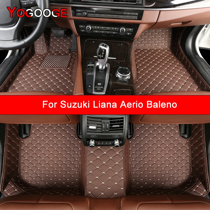 

Автомобильные коврики YOGOOGE на заказ для Suzuki Liana Aerio Baleno, автомобильные аксессуары, коврик для ног