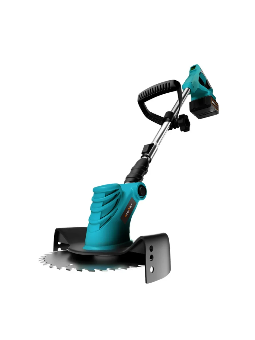 Электрическая газонокосилка ручной литий-ионный маленький бытовой