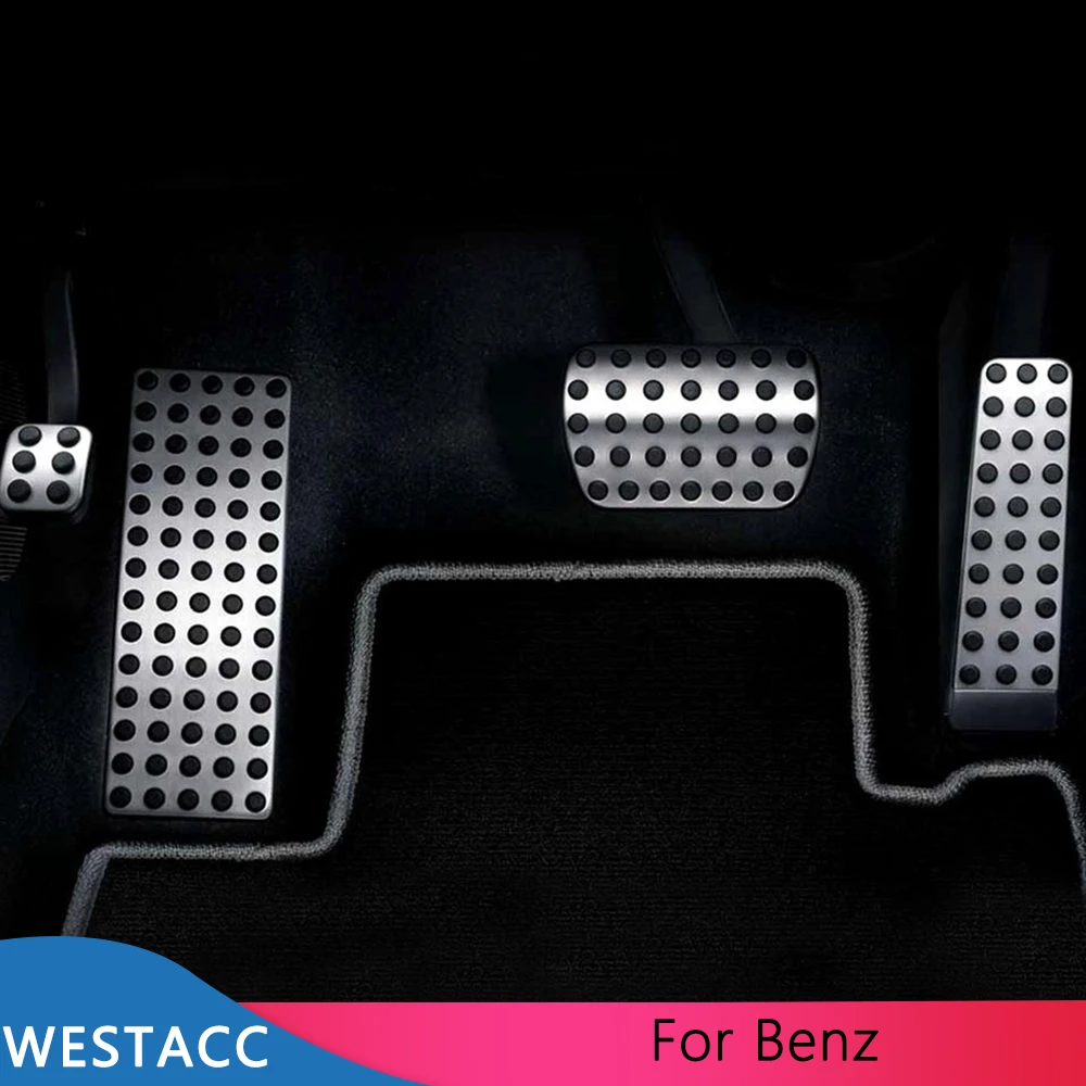 

Pedal Steel Car Gas Brake Pedal Cover for Mercedes Benz W124 W202 W203 W140 W208 W210 W211 W220 C E S Class Accessories