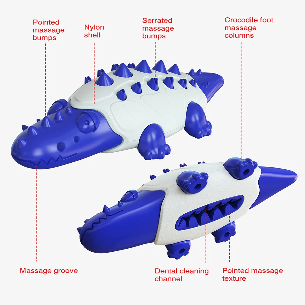Игрушка для животных Собака в форме крокодила с звуком, предназначенная для очистки зубов и устойчивая к укусам, для крупных собак.