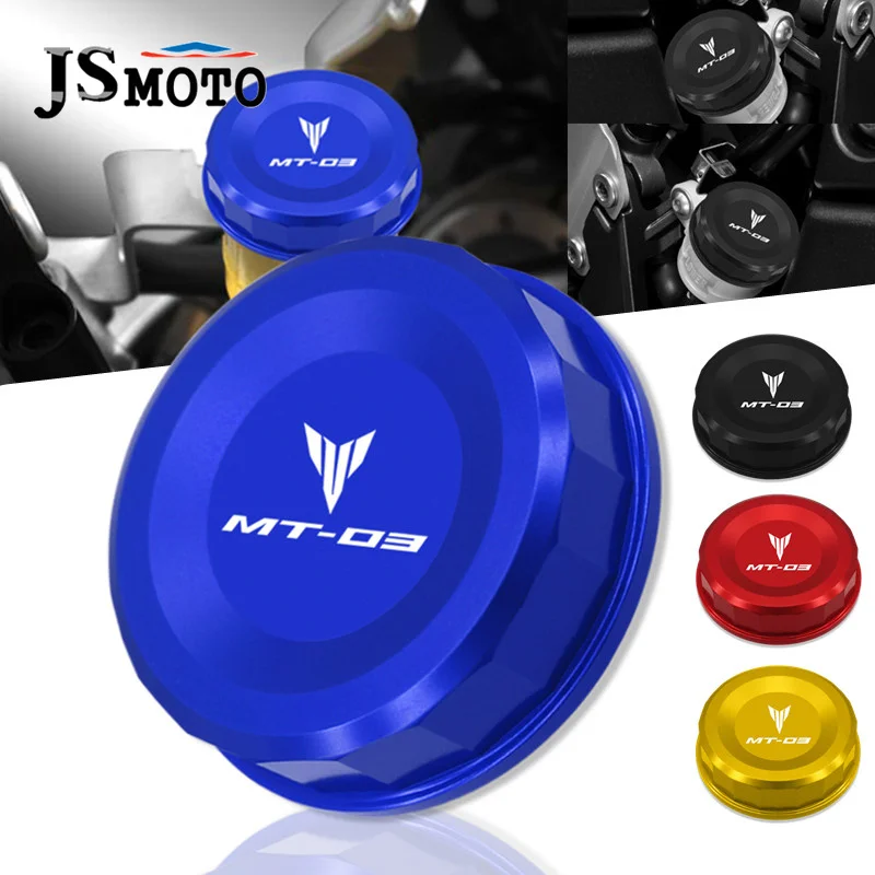 

For YAMAHA MT-03 MT03 mt-03 LOGO 2006-2013 2012 Motorcycle CNC Aluminum Rear Brake Fluid Reservoir Cover Cylinder Oil Tank Cap
