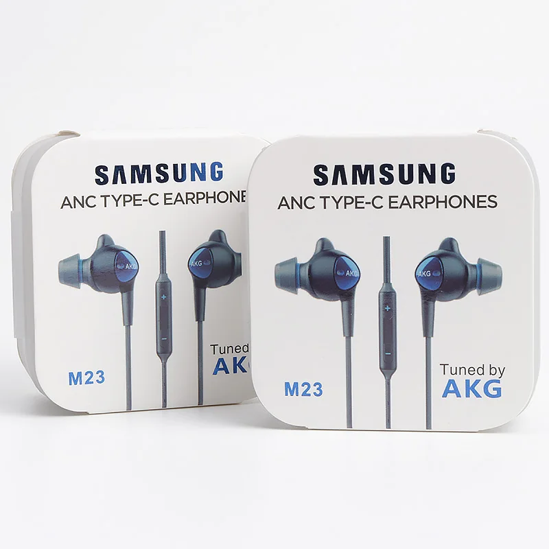Оригинальные наушники Samsung Тип C проводные AKG вкладыши с микрофоном Galaxy M23 M21 Note 20