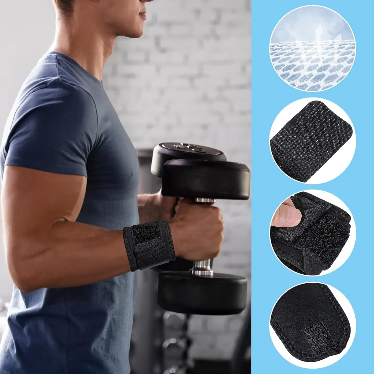 Регулируемая поддержка запястья браслет для бега велоспорта фитнеса йоги