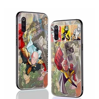 one punch man anime tempered glass case for xiaomi 11 10 10t 9 9t lite ne 5g 11t pro 10ultra note 10 pro lite a3 a3lite funda