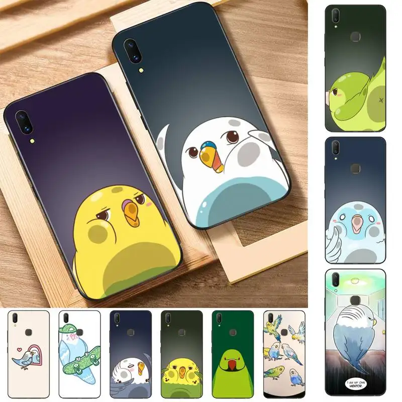 

Parrot bird Phone Case for Vivo Y91C Y11 17 19 17 67 81 Oppo A9 2020 Realme c3