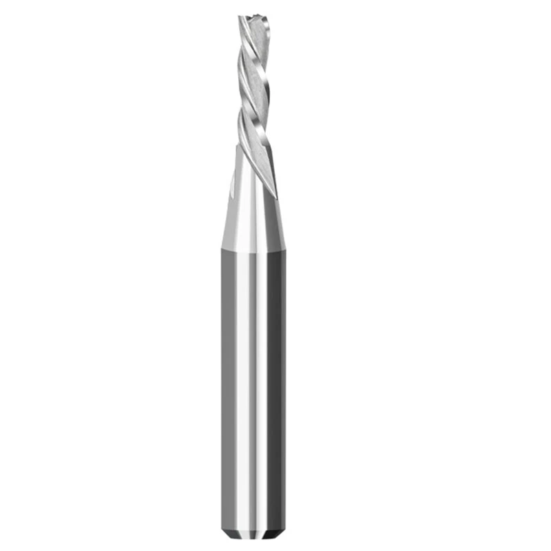

Wood Milling Cutters CNC Solid Carbide Router Bits 3 Flutes Down Cut Spiral Bit 1/4IN Shank 1/8IN Cutting Diameter