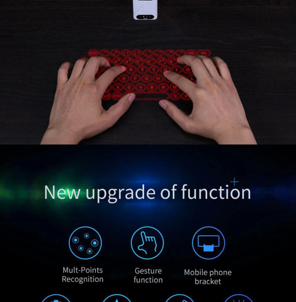 

Беспроводной USB-проектор с клавиатурой и аккумулятором