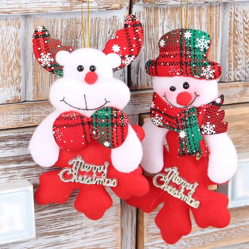 

Christmas Snowman Doll Kindergarten Decorations Children's Gifts Santa Claus Pendant Tree Pendant Small Gifts Huggy Wuggyfunny
