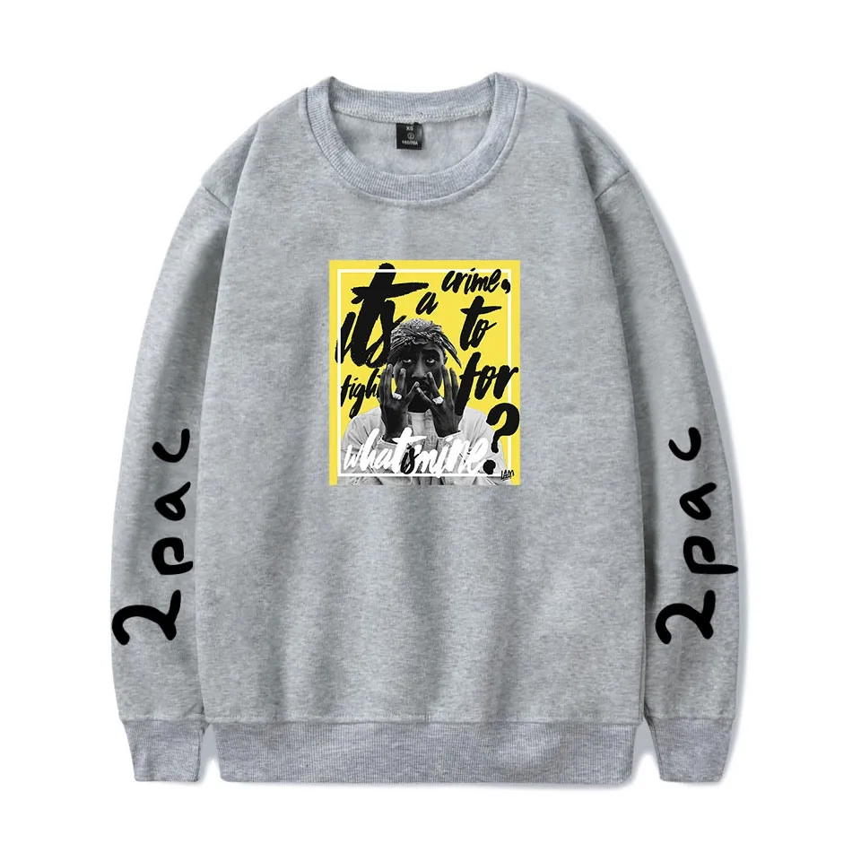 Толстовка Gangsta Rap 2pac лидер продаж Свитшот в стиле хип-хоп Модный пуловер уличная