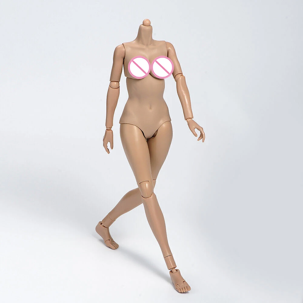 

1/6 TQ0515 Женская фигурка, полусиликоновый корпус, солнцезащитный и средний грудь для 12-дюймовой экшн-фигурки