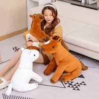 new giant sitting horse plush toy soft animal pillow cushion doll children girl birthday baby kids gift home decoration
