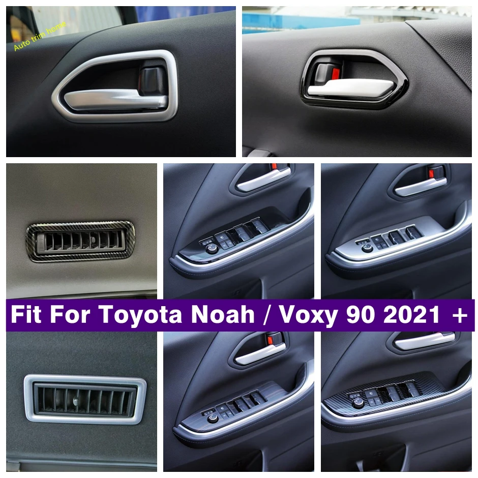 

Interior Accessories Front Door Handle Bowl Glass Lift Button Panel Roof Air Vent Cover Trim For Toyota Noah / Voxy 90 2021-2023
