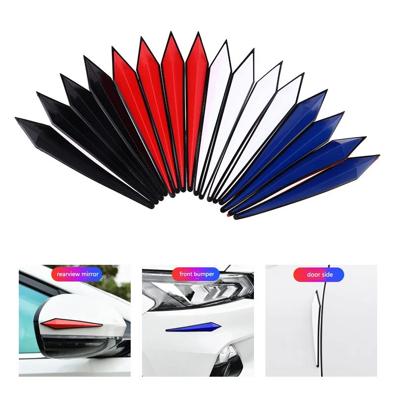 

4pc 3D Sticker Car Door Protector Garage Wall Guard Bumper Safety Parking Home Wall Protection Car-styling Car Accessories