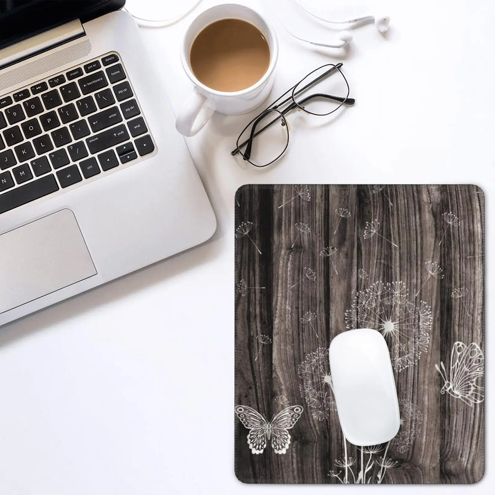 Высокое качество винтажный игровой коврик для мыши с цветком и бабочкой