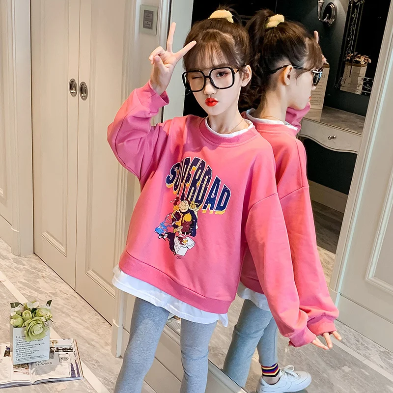 Girls /Boys Suit Sweatshirts +Pants Cotton 2Pcs/Sets 2022 Casual Spring Autumn Thicken Teenager Warm Kid Outdoor Children Clothi