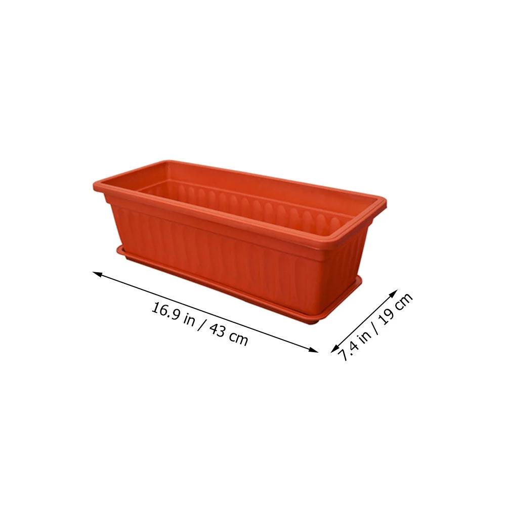 

Flower Stand Outdoor Planters Planting Pots Garden Accessories Rectangle Plants