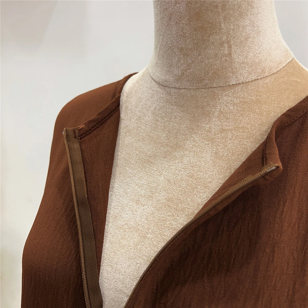 Ид мусульманская Абая Химар открытая молния повседневное длинное платье макси