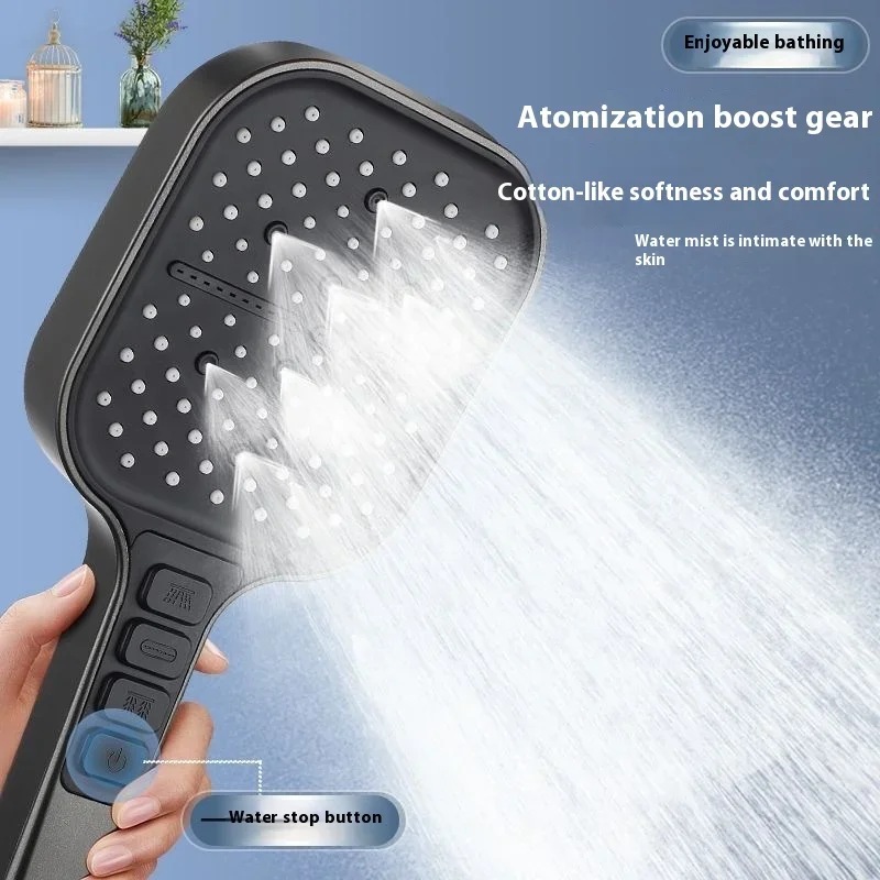 Насадка для душа под давлением с остановкой воды на один клик душ летающим