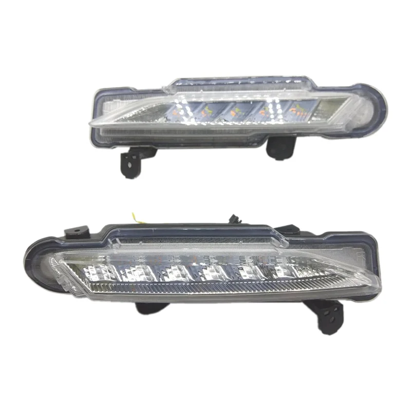 Передняя противотуманная лампа дневная Рабочая сигнал поворота желтая для Toyota