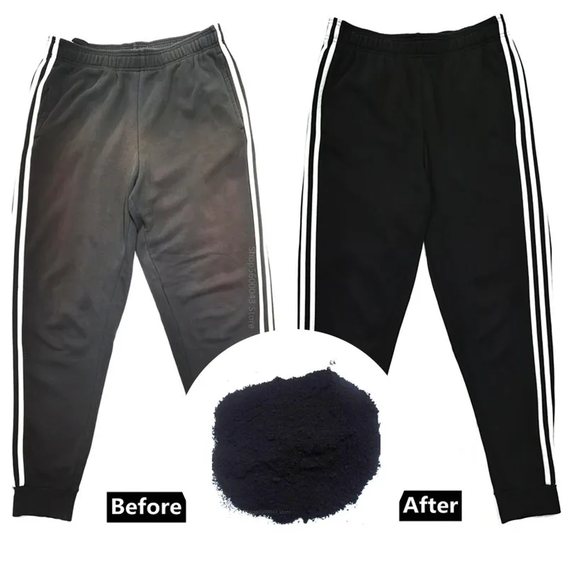 

200/500g Black Color Fabric Dye Pigment Dyestuff Dye for Clothing Textile Dyeing Renovation Forcotton Denim Clothing Paint