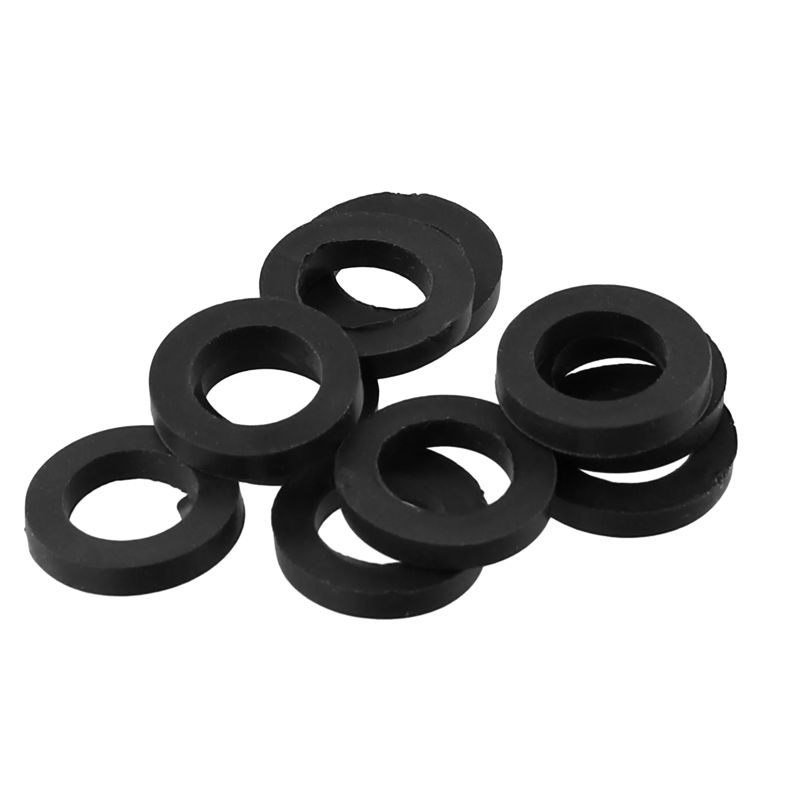 

10Pcs Rubber Ring Flat Gasket Sealing Ring Flexible Pipe Bath Bathroom Shower Hose Washers Rubber Seals 19x10x2.5mm