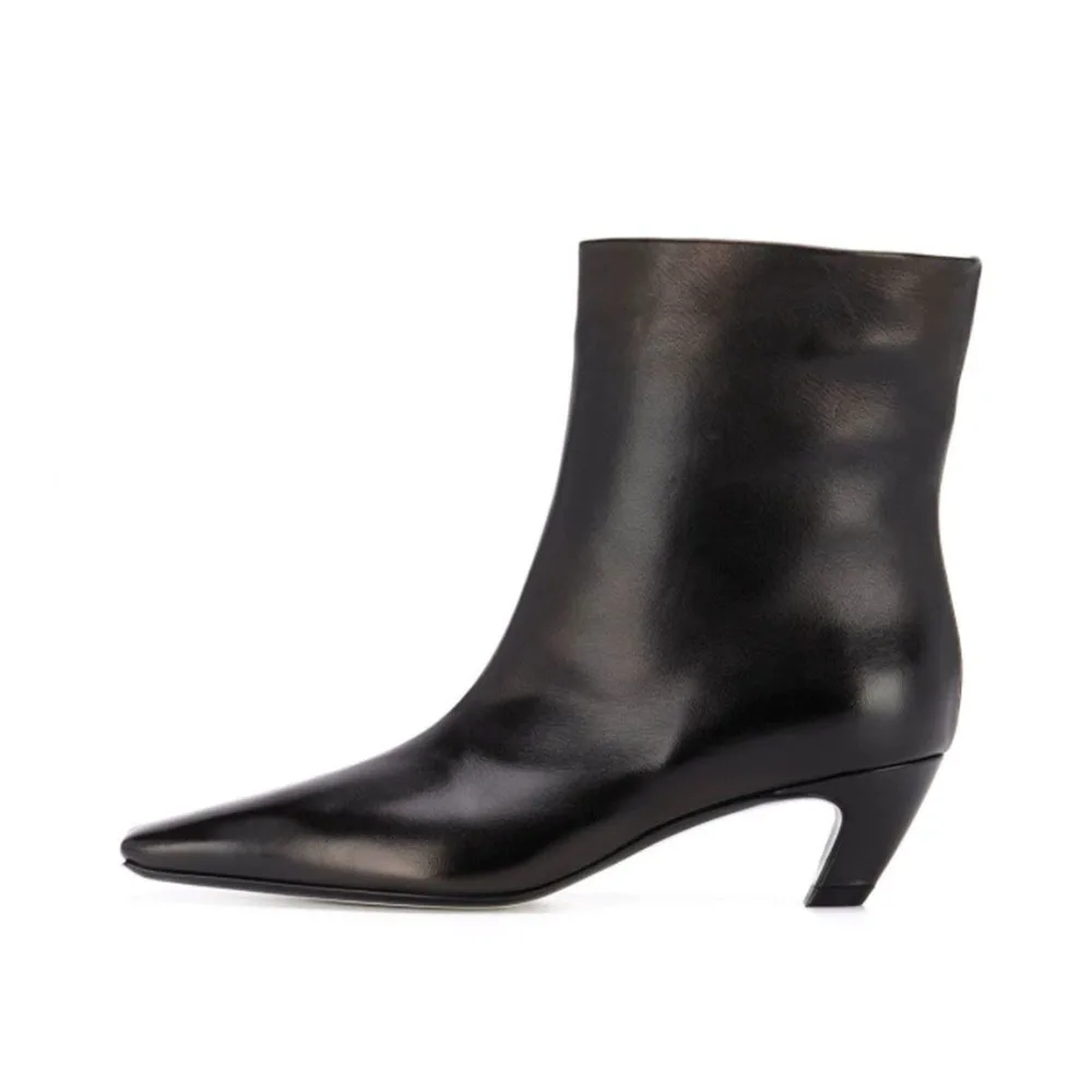 Модные Осенние эластичные замшевые Ботинки на каблуке с котенком квадратным