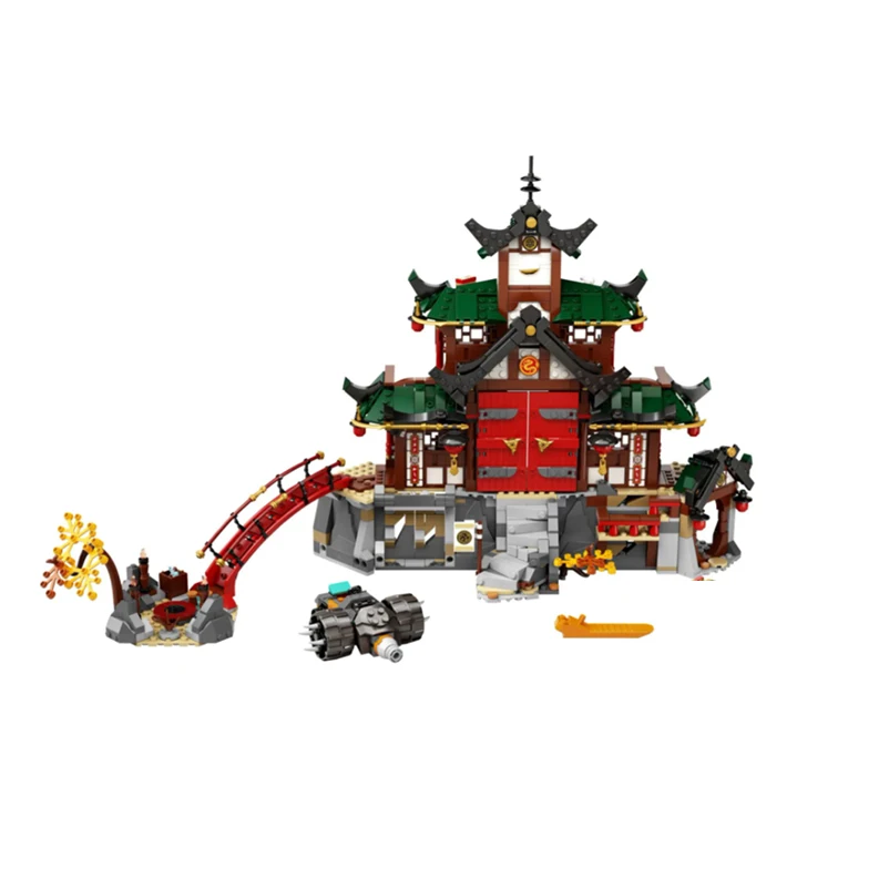 

1453PCS Ninja Ancient Temple Building Blocks Model Set Compatible with Lepining 71767 Bricks Toy for Children Christmas Gifts