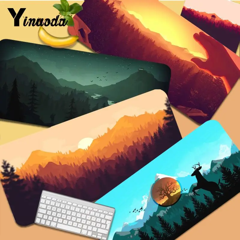 

Deep forest firewatch New Design Beautiful Anime Mouse pad Mat Size for mouse pad Keyboard Deak Mat for Cs Go LOL