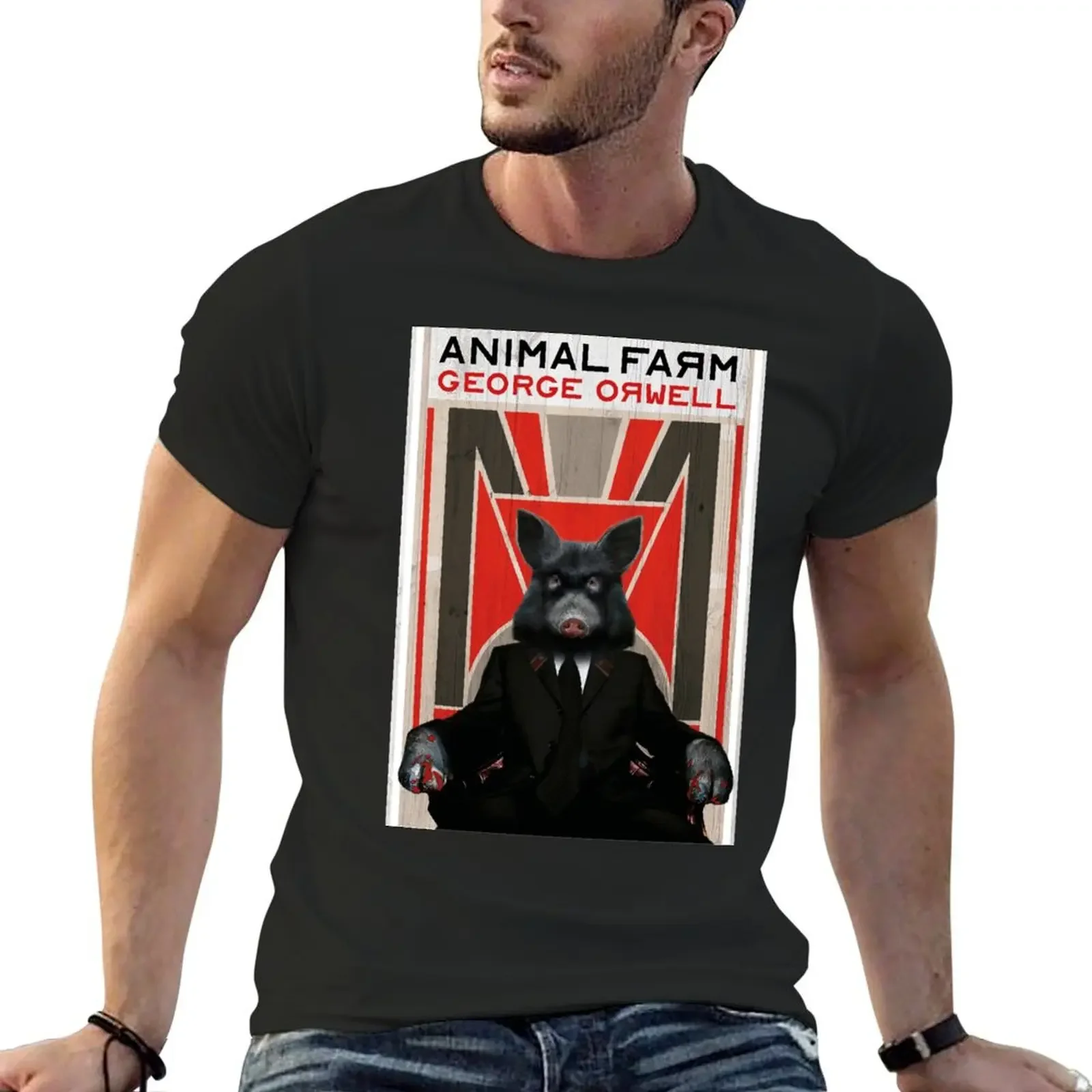Футболка Animal Farm by George Orwell Эстетическая одежда эстетическая футболки для мужчин