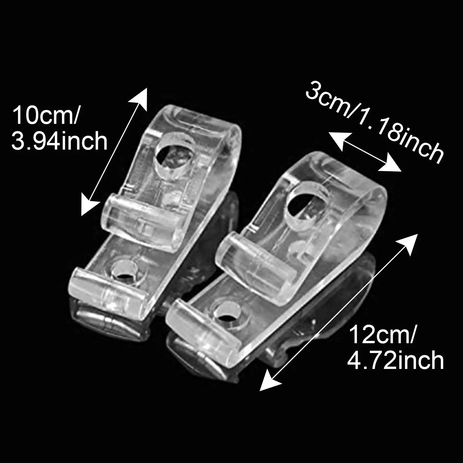 8x P-образные прозрачные крючки-держатели для римских штор, полезные аксессуары для штор, для дома и офиса, для окон (art.: 3920db8773eb4) - 3920db8773eb4