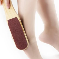 double sides foot file foot rasp pedicure tools feet dead skin callus remover wooden handle foot scrubber sandpaper foot care