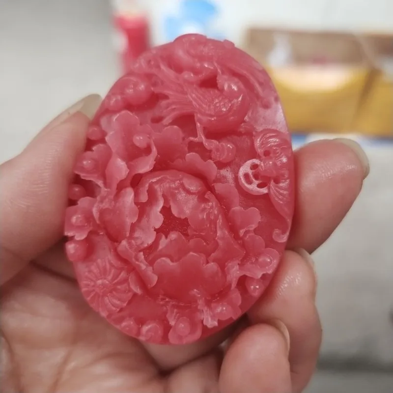 Shu Julai подвеска в виде бабочки Феникс пион атмосферная фотография камень Ji