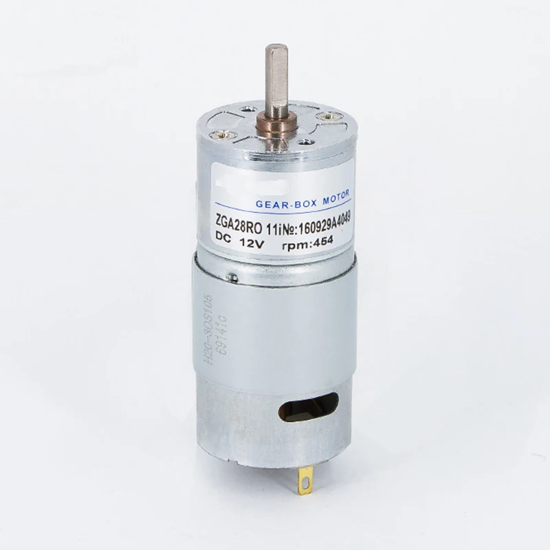 Мотор-робот ZGA28RO с редуктором постоянного тока 385, микро-мотор, мотор с регулируемой скоростью 12 В и 24 В