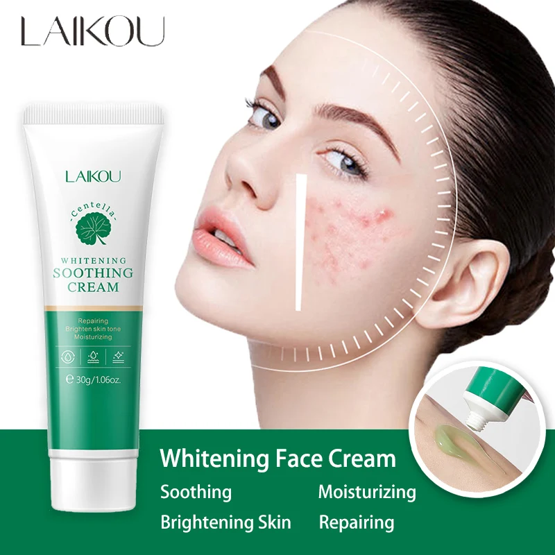 

30g LAIKOU Centella Facial Cream Hydrating Moisturizing Oil Control Anti Aging Wrinkle Whitening Smoothing Ointment Skin Care