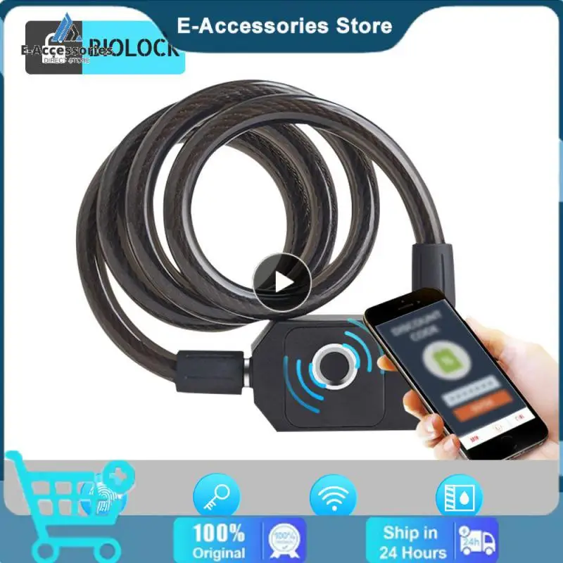 

Stainless-steel Lock Chain Fingerprint Lock Fingerprint Unlock Usb Rechargeable Shop Door Password Lock Waterproof Security Lock
