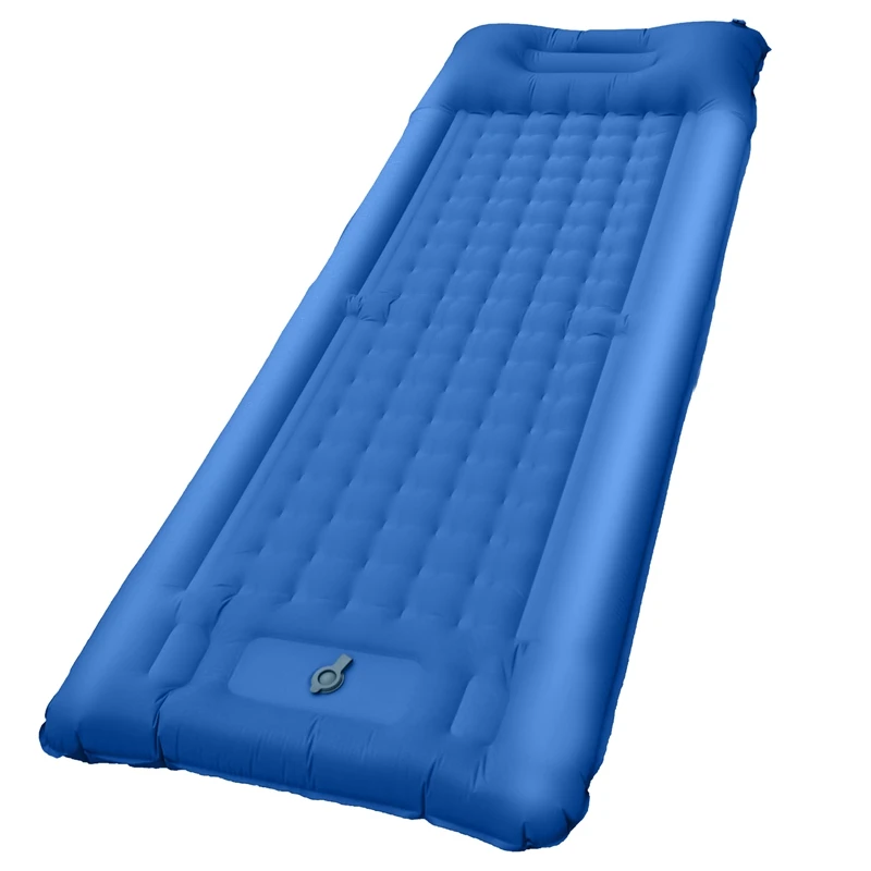 

Backpacking Sleep Pad Portable Backpacking Inflatable Sleeping Mat With Pillow Built-In Pump,For Hiking Tent Traveling