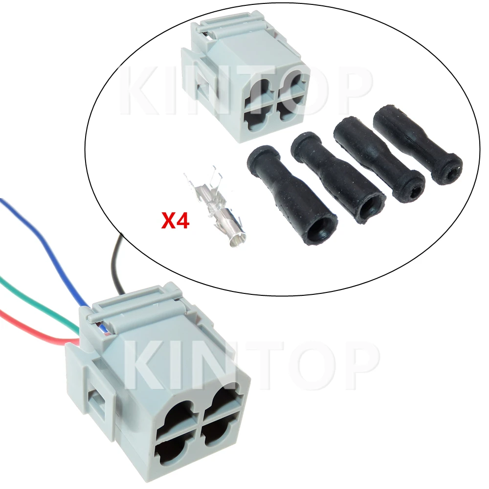 1 компл. 4-контактный автомобильный водонепроницаемый разъем в пластиковом