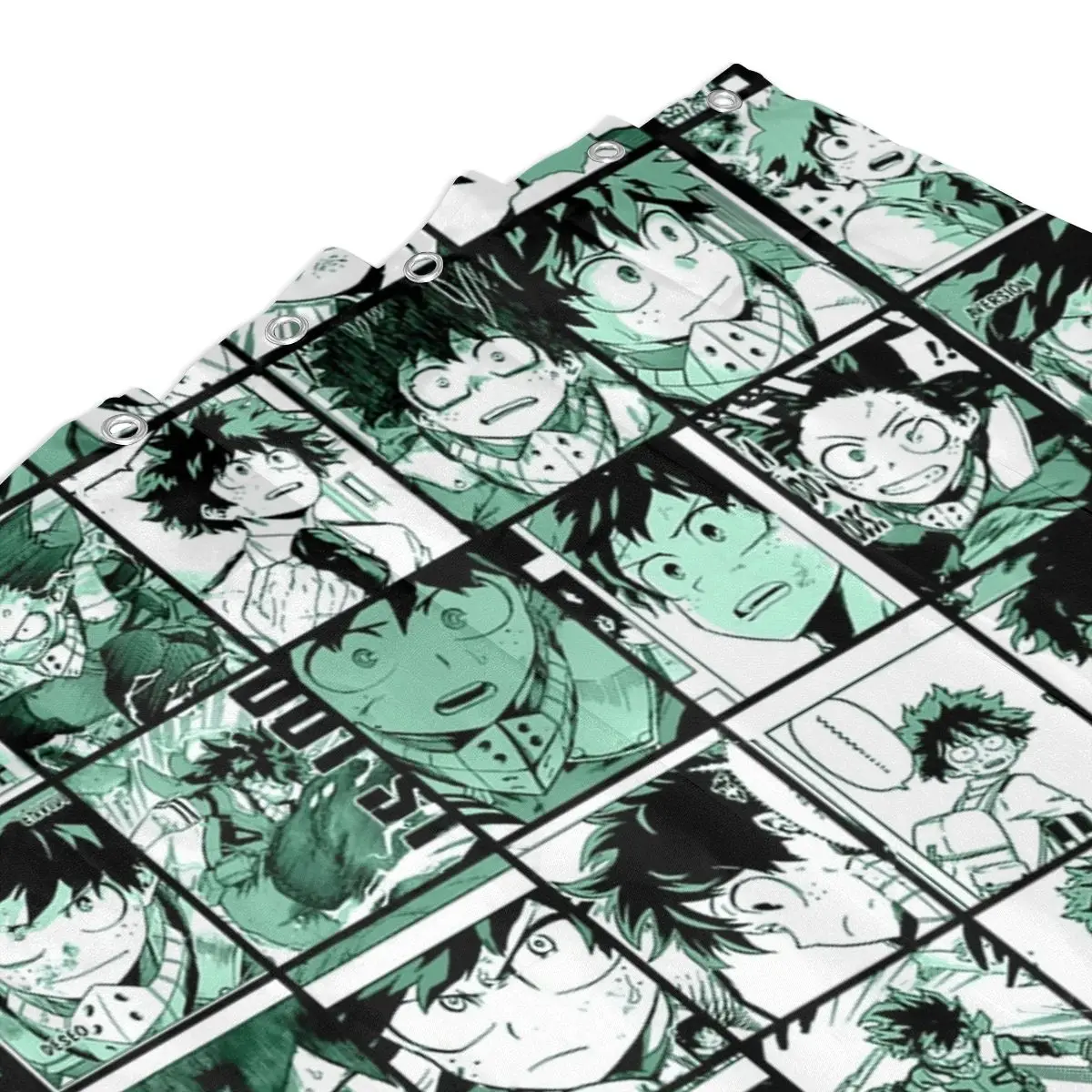 Занавеска для душа Midoriya Izuku с коллажем занавеска ванной из полиэстера ванны