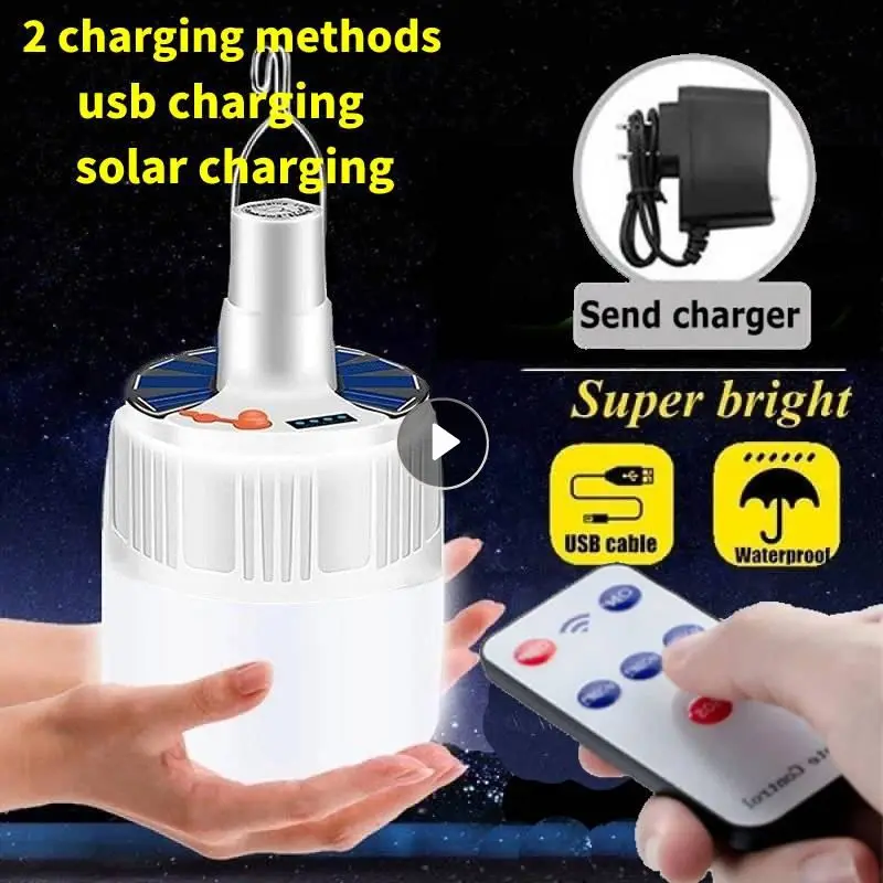 

Светодиодный фонарь для кемпинга, портативный фонарь с солнечной батареей, энергосберегающая лампа, ночной Светильник для рынка, переносно...