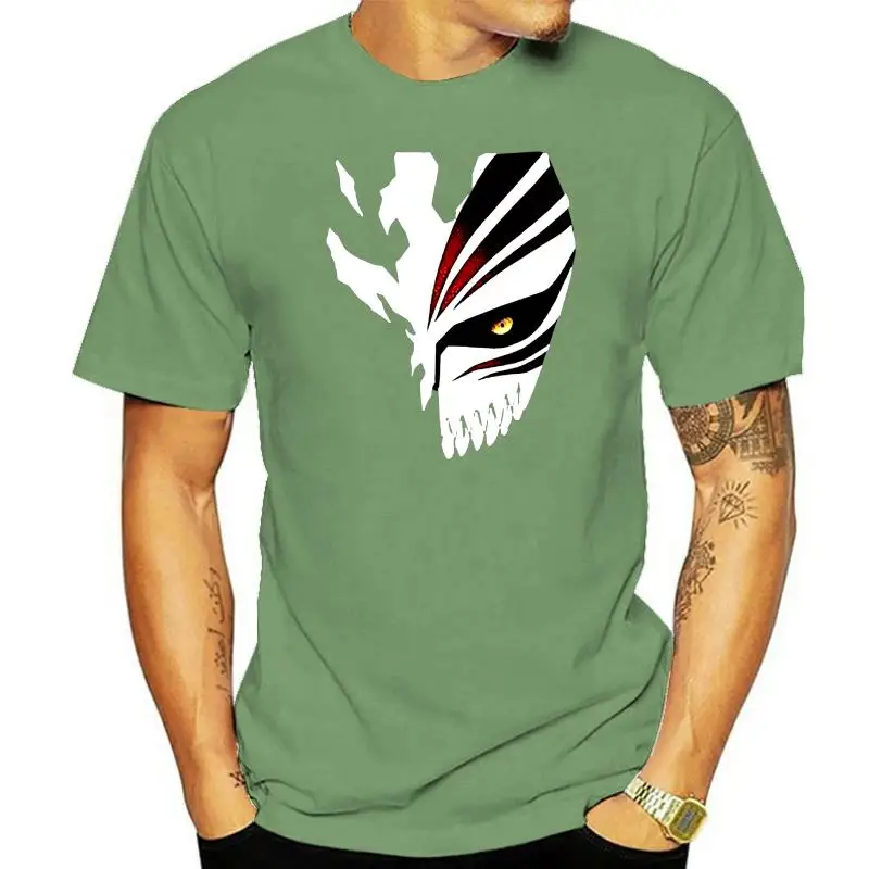 Футболка с полой маской Bleach аниме мужская футболка размер США Em1