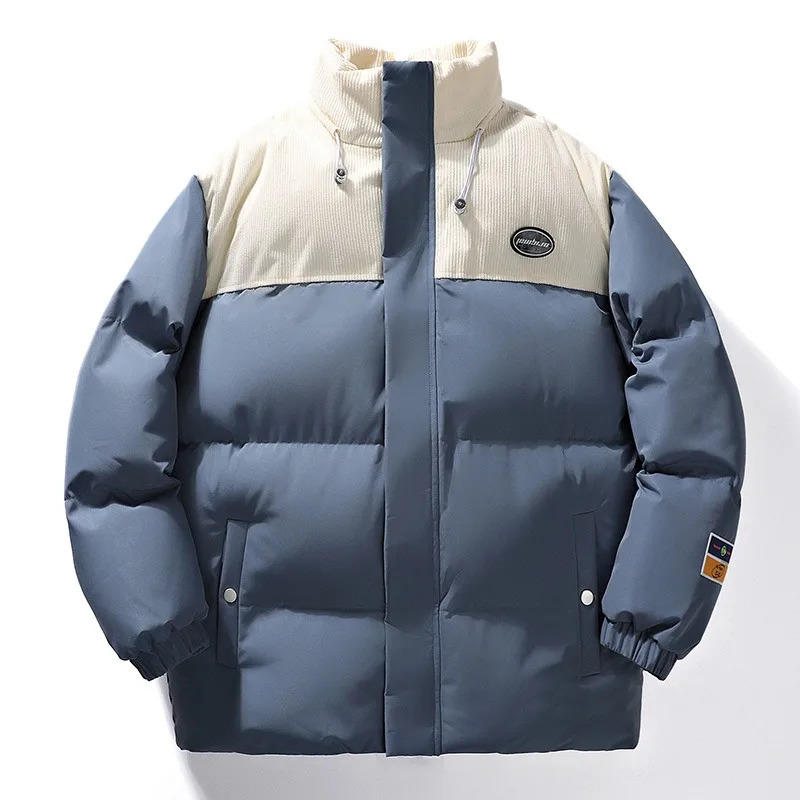 

2023 Winter Warm Cotton Jacket Men's Hip Hop School Style Jacket Loose Warm Coat in Cold Climate Classic Logo Fashion Jacket 4XL