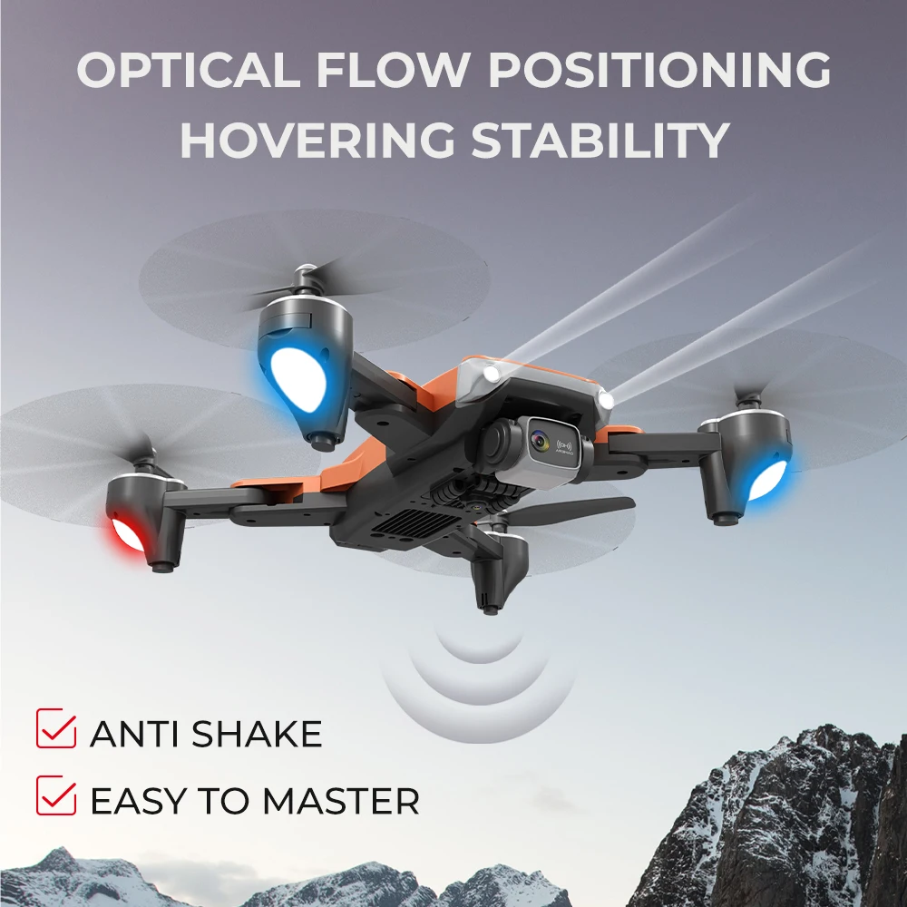 S909 Esc Camera 6K Hd Dual Aerial Optical Flow Fixed Height Four-Axis Toy Electric Remote Control Toy Remote Control Fly enlarge