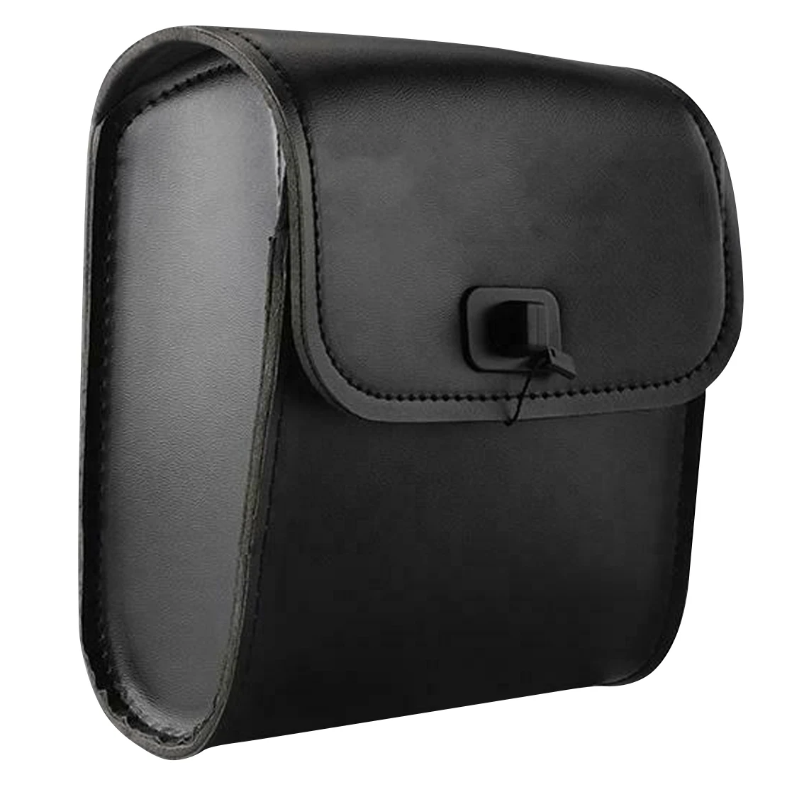 

Universal Motorcycle Bike Side Tool Bag Box Storage Saddle Luggage Fork Pouch Quick-release Buckle Adjustable Strap Black PU