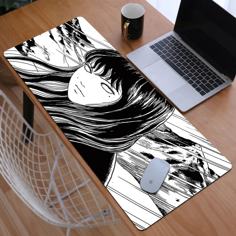 

Коврик для мыши Junji Ito, игровой коврик для мыши, Офисные аксессуары, Настольный коврик, Настольный коврик для компьютера, офиса, игровые коври...