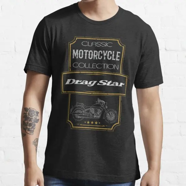 

Classic Collection Drag Star XVS 650 Classic t shirt for BMW Haojue Triumph Cagiva Bimota HYOSUNG HONDA